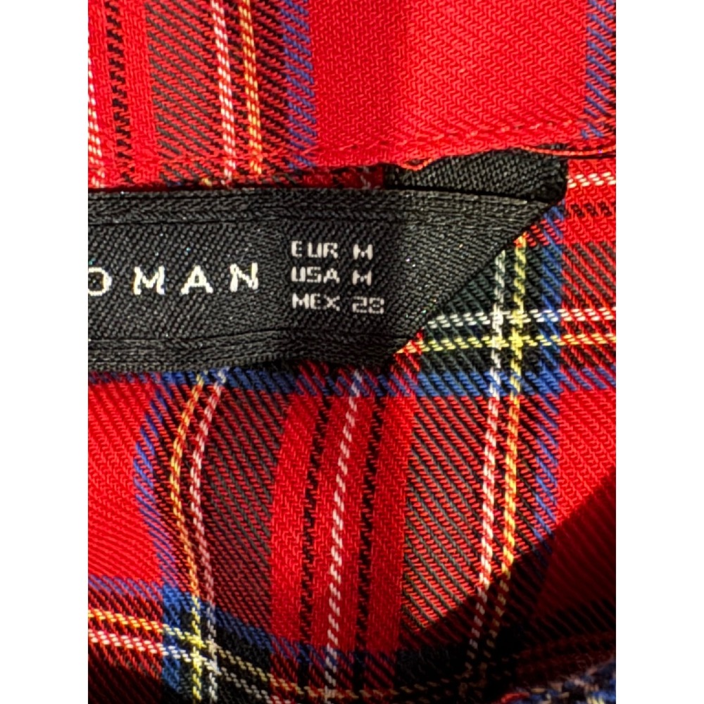 Zara Red Checkered Mini Dress - Picture 11 of 11